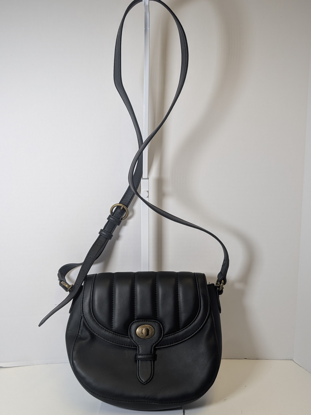 Universal Thread Black Quilted Flap Crossbody Bag